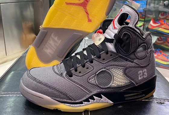 off white x AJ5 黑色配色谍照赏析 ow联名耐克推出AJ5黑色发售信息